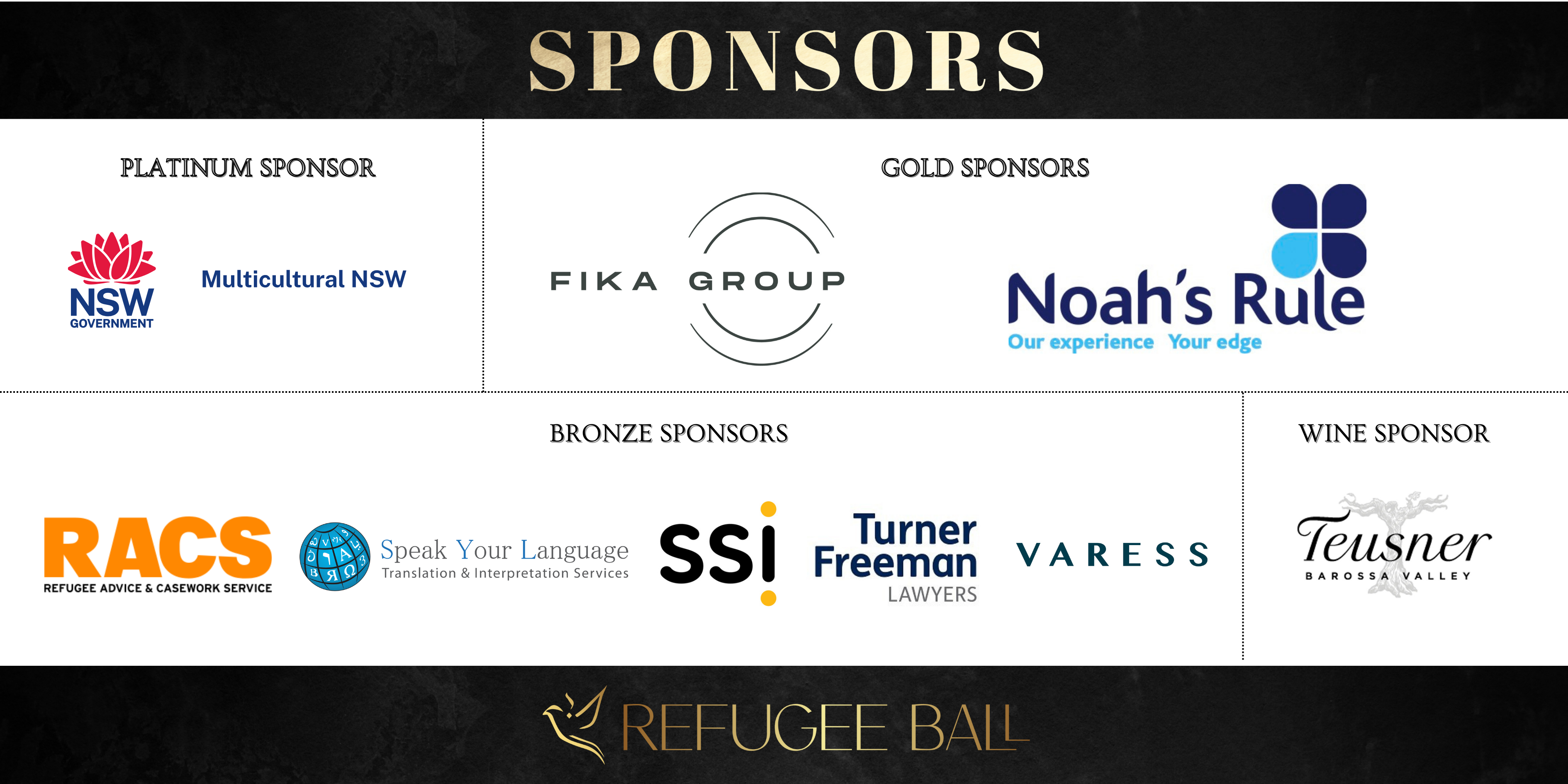 Refugee Ball 2025 - Sponsors